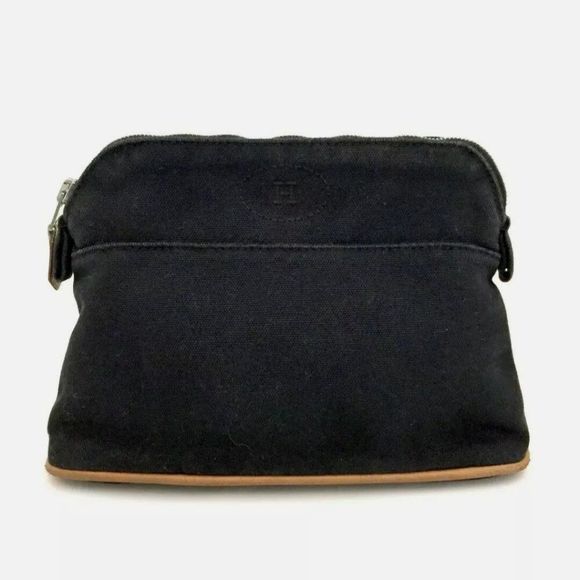 HERMES Bored Canvas Pochette Cosmetics Pouch /P1618 - Picture 1 of 8